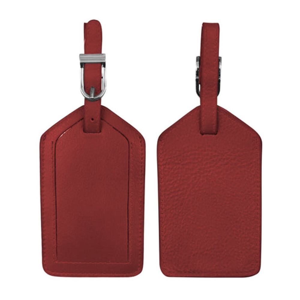 Leather Luggage Tag | Red